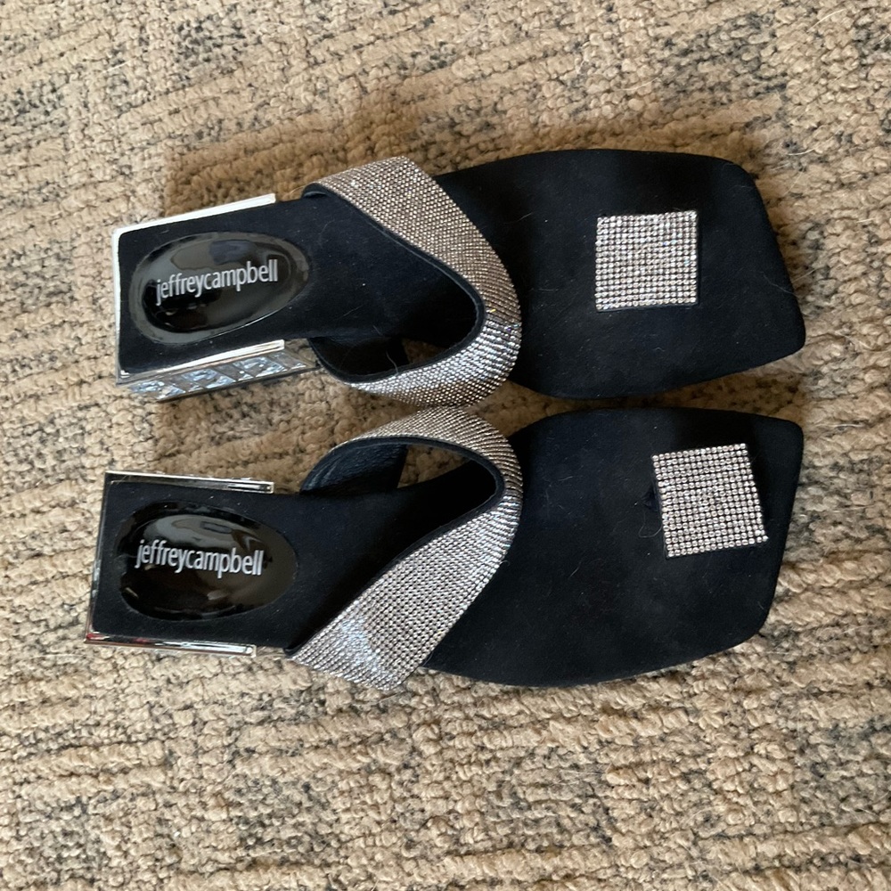 Jeffrey Campbell rhinestone sandals